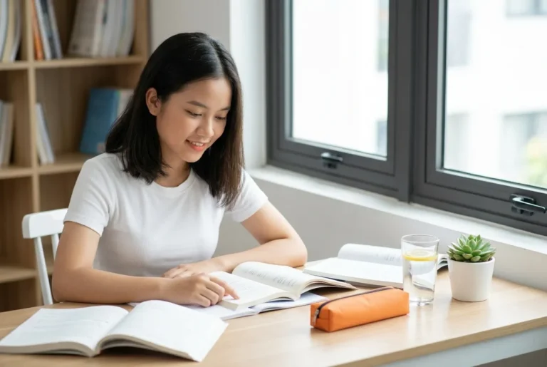 Học sinh duy trì tinh thần thoải mái và sức khỏe tốt khi ôn thi tiếng Anh đại học tại Hải Phòng.