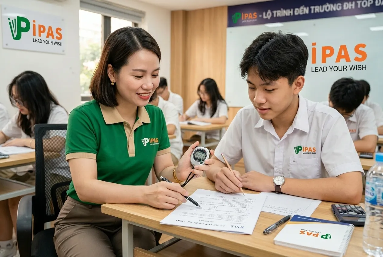 Giáo viên IPAS hướng dẫn thời gian làm bài thi tiếng anh thpt