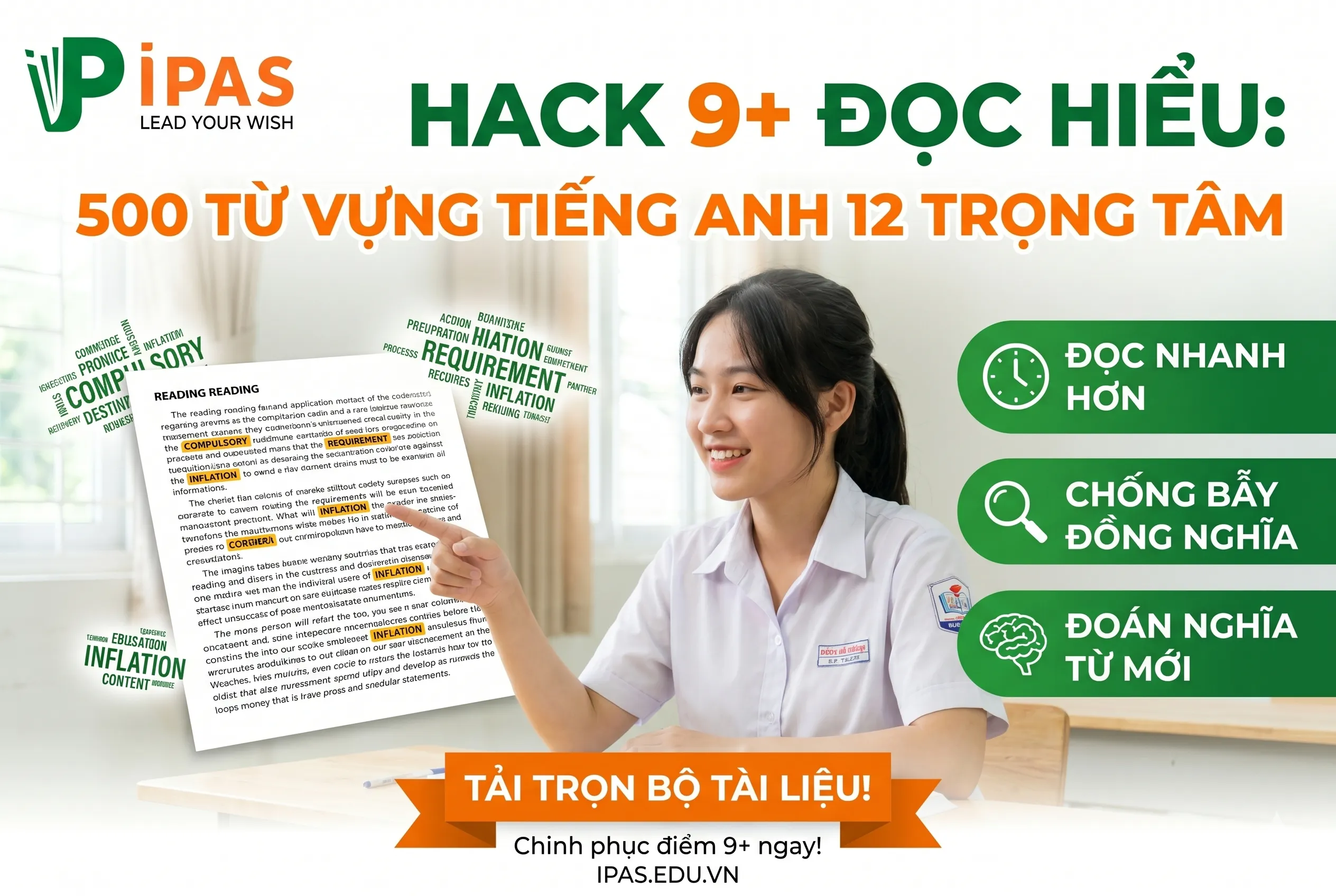 Bí kíp học từ vựng Tiếng Anh 12 chống bẫy đồng nghĩa và đoán nghĩa từ mới.