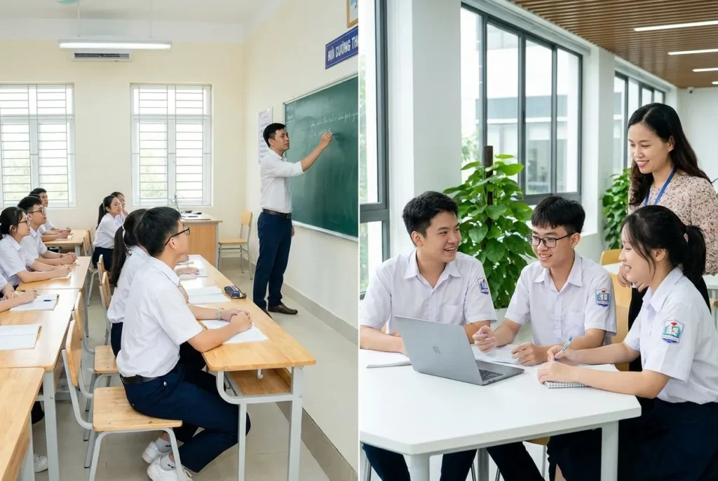 Sự khác biệt giữa lớp học tiếng Anh truyền thống và phương pháp tương tác thực tế tại IPAS.